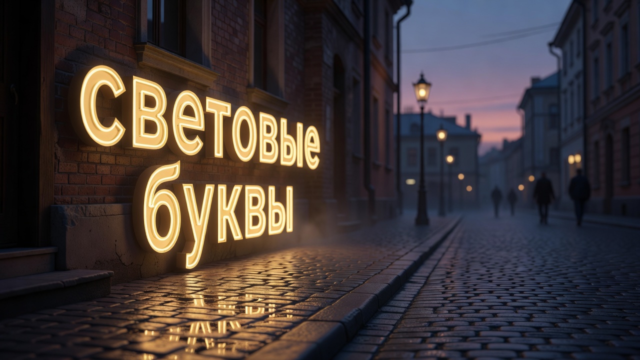 Световые буквы для вывески: как выбрать формат, материалы и место установки